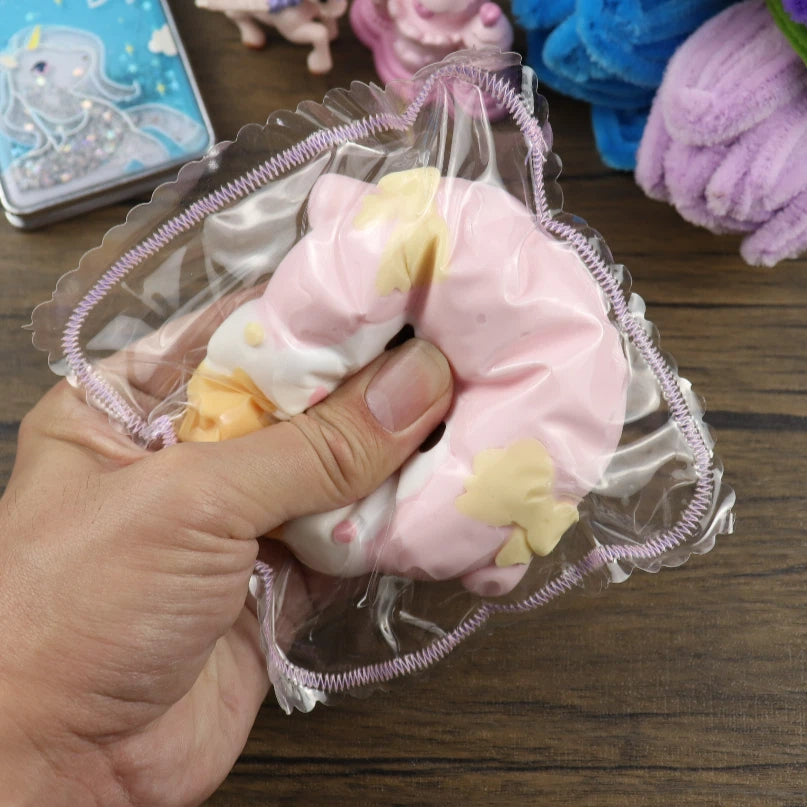 Letssquishy Taba Squishy：小さなピンクの羊のアイスクリーム - 手作りシリコンスクイーズフィジェットトイ