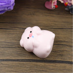 Letssquishy Taba Squishy: Pink Snot Powder Pig – Handmade Silicone Dessert Fidget Toy