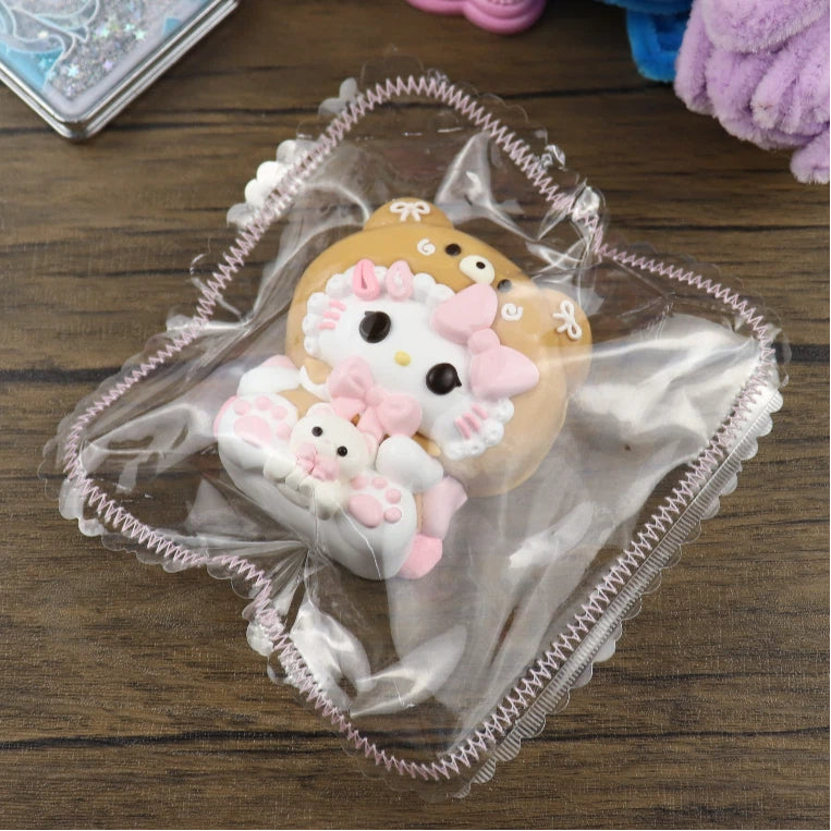 Letssquishy Taba Squishy: Bear Head Set Kitten – Handmade Silicone Squishy Fidget Toy