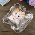 Letssquishy Hello Kitty Brown Bear Suit Taba Squishy — Kawaii Anime Character Silicone Toy — Soft Butter Texture Handmade Stress Relief Fidget