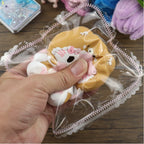 Letssquishy Hello Kitty Brown Bear Suit Taba Squishy — Kawaii Anime Character Silicone Toy — Soft Butter Texture Handmade Stress Relief Fidget