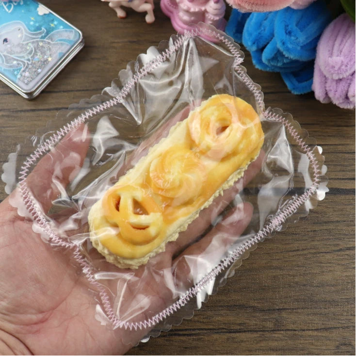 Letssquishy Taba Squishy：クッキー3個入りロングパン – 手作りシリコンスクイーズフィジェットトイ