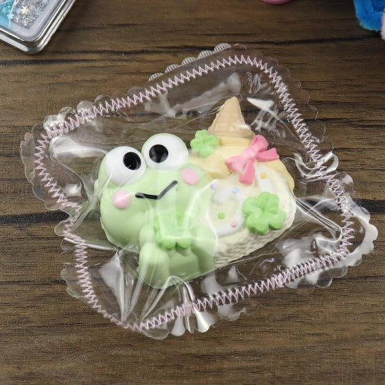 Letssquishy Taba スクイーズ：カエルアイスクリームロール – 手作り