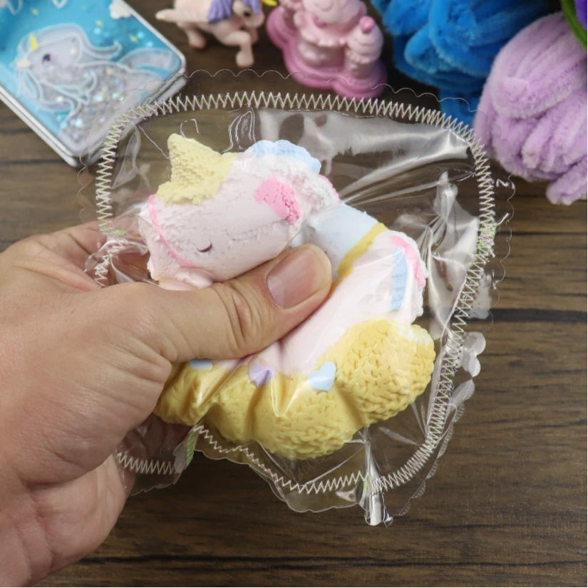 Letssquishy Taba Squishy：ロッキングホースユニコーン – 手作りシリコンスクイーズフィジェットトイ