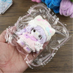 Letssquishy Taba Squishy：紫色の髪の白い毛の子猫 - 手作りシリコンスクイーズフィジェットトイ