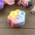 Letssquishy Taba Squishy: 3色猫の足型スクイーズ - 手作りシリコン製デザートフィジェットトイ