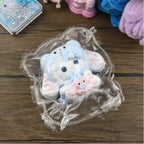 Letssquishy Baby Blue Bear-Bunny Girl Taba Squishy — Kawaii Handmade Silicone Toy — Soft "Cloud Cream" Texture Sensory Fidget for Stress Relief