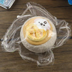 Letssquishy Grumpy Character Pretzel Bun Taba Squishy — Realistic Bakery Dessert Silicone Toy — Handmade "Soft Butter" Texture Stress Relief Fidget