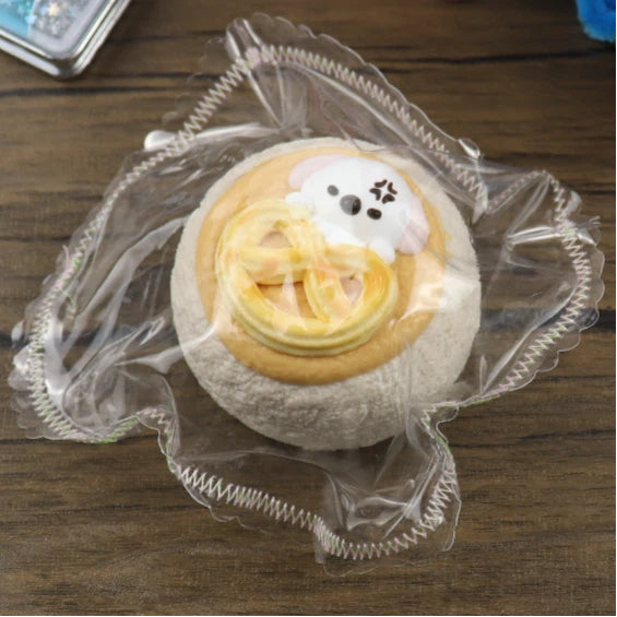 Letssquishy Taba Squishy: Dog Cookie Bread – Handmade Silicone Squishy Fidget Toy