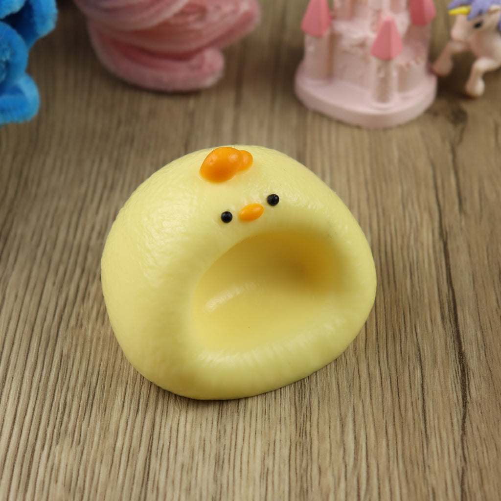 Letssquishy Taba Squishy：ソファで眠るかわいいひよこ - 手作りシリコンスクイーズフィジェットトイ