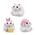 Letssquishy Chubby Hamster Mochi Taba Squishy — Colorful "Cheeky" Animal Series — Handmade Soft Marshmallow Texture Stress Relief Toy