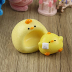 Letssquishy Taba Squishy: Sleep Cute Chick on Sofa – Handmade Silicone Squishy Fidget Toy