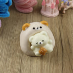 Letssquishy Taba Squishy Sleeping Bear on Sofa – Handmade Silicone Dessert Fidget Toy