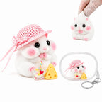 Letssquishy Chubby Hamster Mochi Taba Squishy — Colorful "Cheeky" Animal Series — Handmade Soft Marshmallow Texture Stress Relief Toy