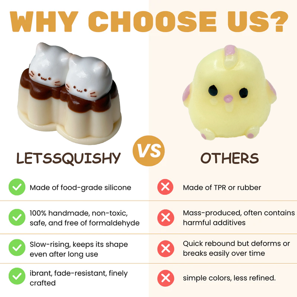 Letssquishy 愛らしいクリーム色の子猫