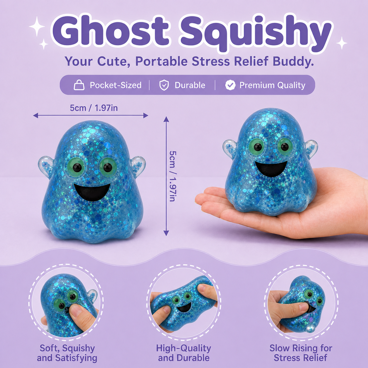 5 PCS Halloween Squishy Fun Box Sensory Toys
