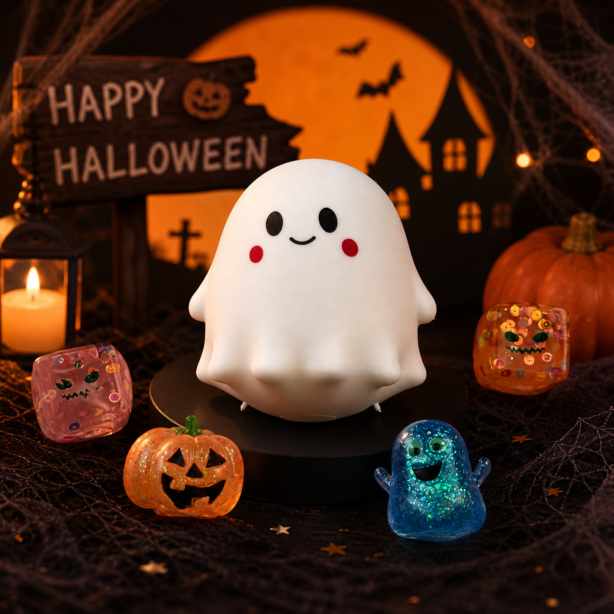 5 PCS Halloween Squishy Fun Box Sensory Toys