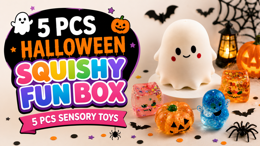 5 PCS Halloween Squishy Fun Box Sensory Toys