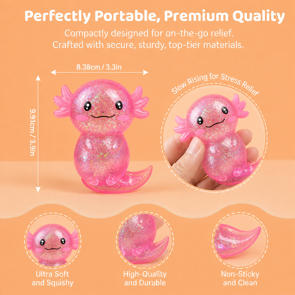 LETSSQUISHY 9 PCS Squishy Fun Box Sensory Toys