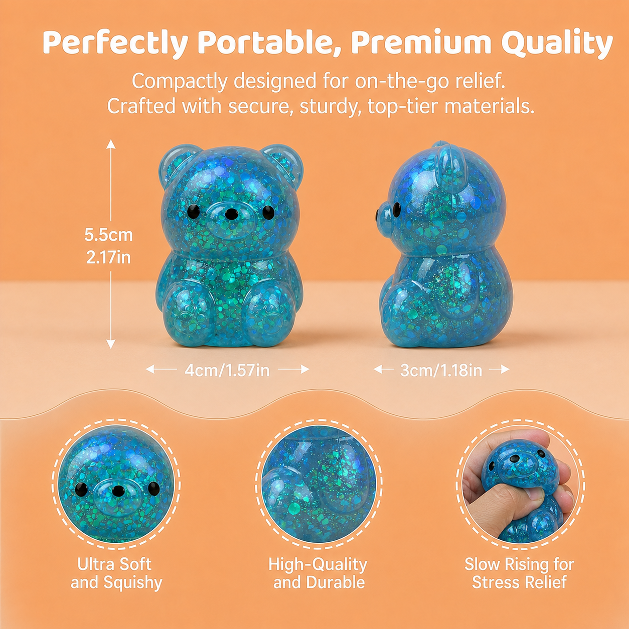 LETSSQUISHY 9 PCS Squishy Fun Box Sensory Toys