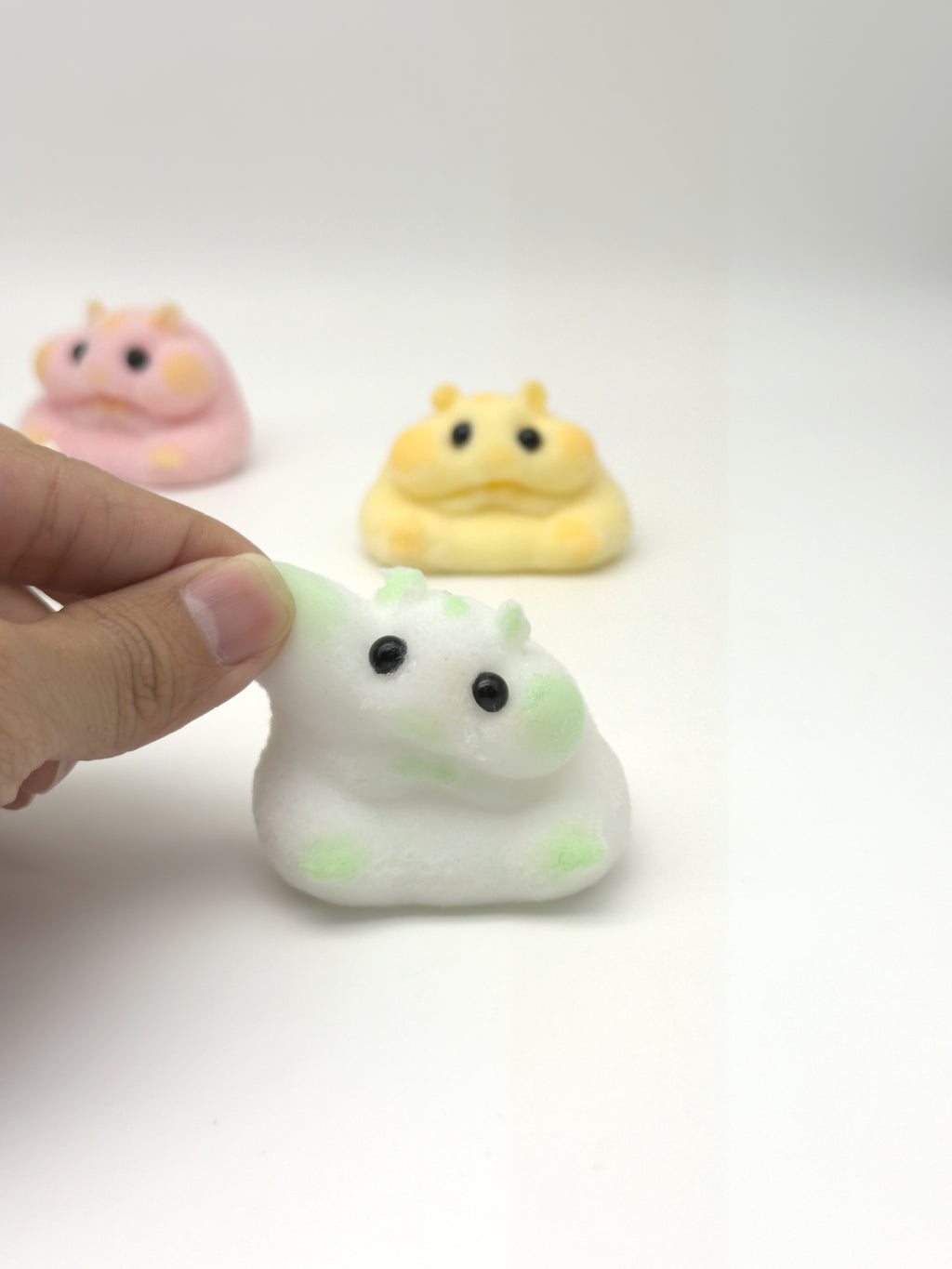 Letssquishy Chubby Hamster Mochi Taba Squishy — Colorful "Cheeky" Animal Series — Handmade Soft Marshmallow Texture Stress Relief Toy