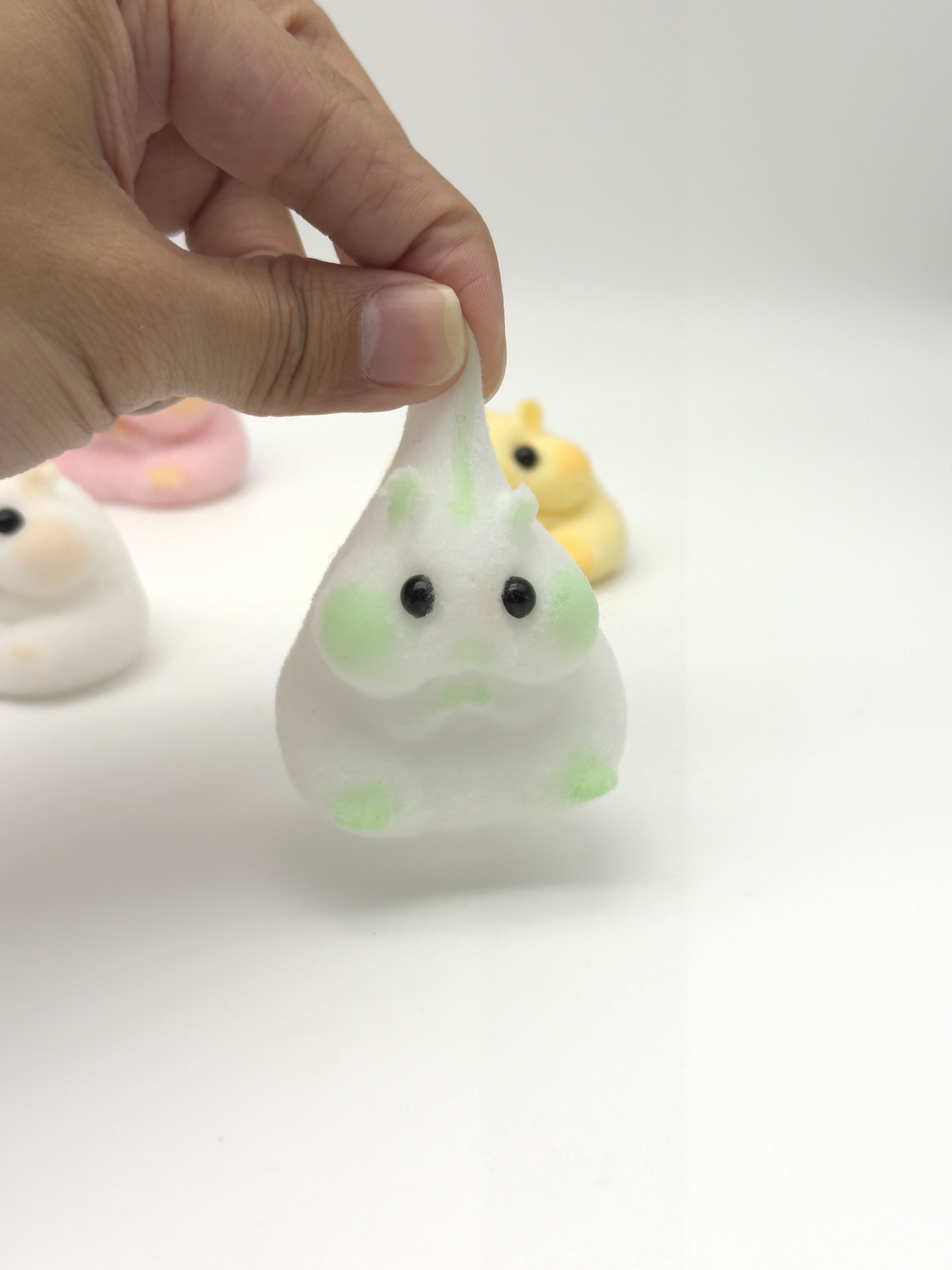 Letssquishy Chubby Hamster Mochi Taba Squishy — Colorful "Cheeky" Animal Series — Handmade Soft Marshmallow Texture Stress Relief Toy