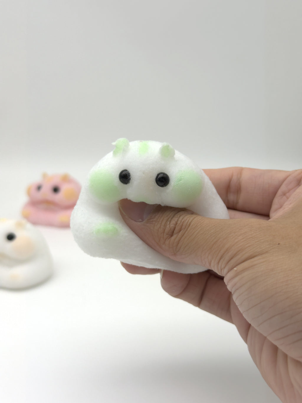 Letssquishy Chubby Hamster Mochi Taba Squishy — Colorful "Cheeky" Animal Series — Handmade Soft Marshmallow Texture Stress Relief Toy