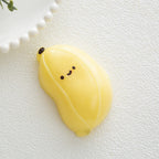 Letssquishy Banana Squishy Toy with Smiley Face - Kawaii Stress Relief Fidget