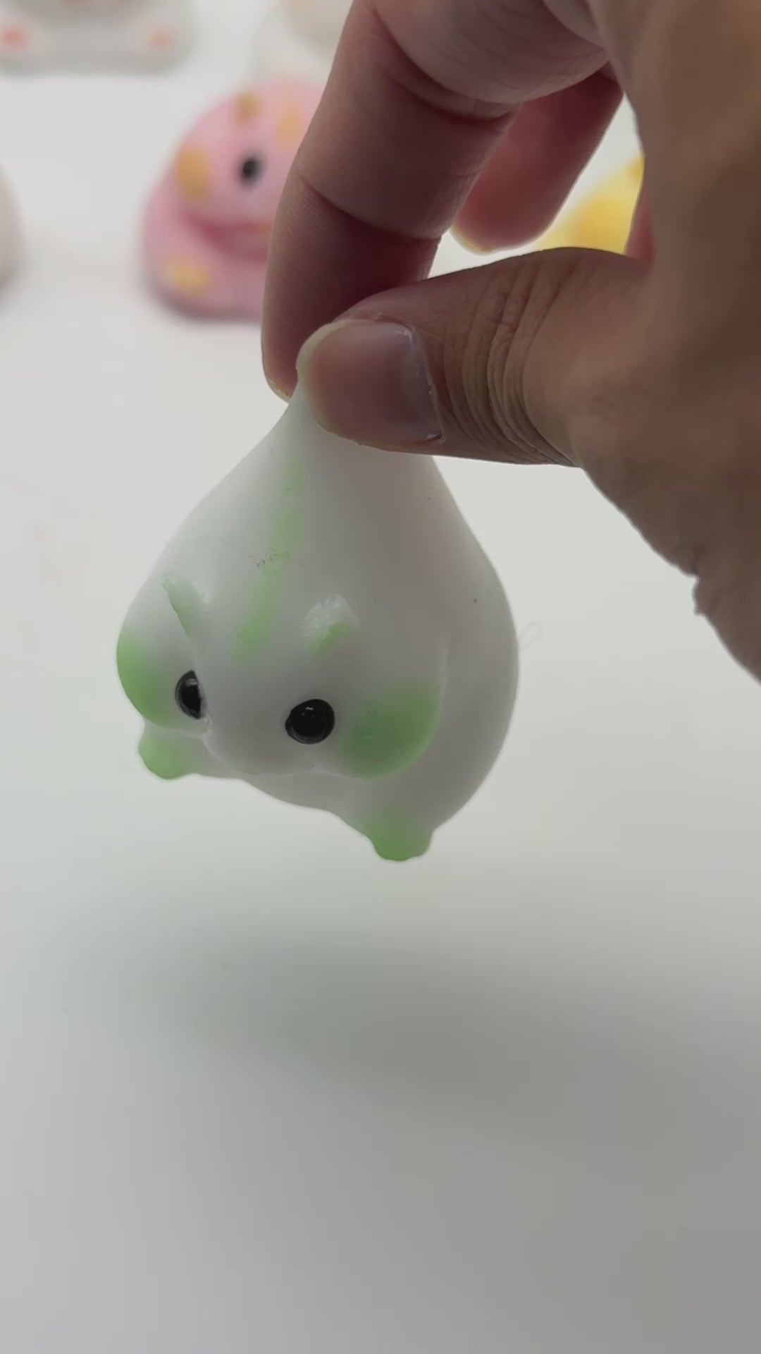 Letssquishy Chubby Hamster Mochi Taba Squishy — Colorful "Cheeky" Animal Series — Handmade Soft Marshmallow Texture Stress Relief Toy