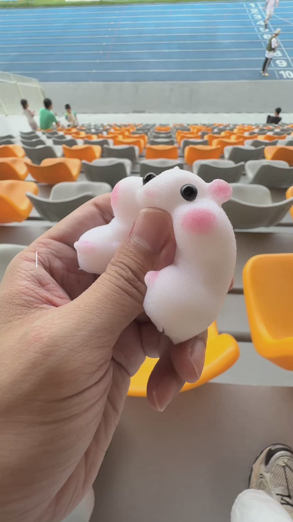 Letssquishy Chubby Hamster Mochi Taba Squishy — Colorful "Cheeky" Animal Series — Handmade Soft Marshmallow Texture Stress Relief Toy
