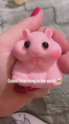 Letssquishy Chubby Hamster Mochi Taba Squishy — Colorful "Cheeky" Animal Series — Handmade Soft Marshmallow Texture Stress Relief Toy